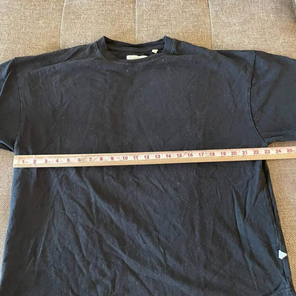 Y-3 Yamamoto Adidas black graphic Logo T-shirt men's size Large